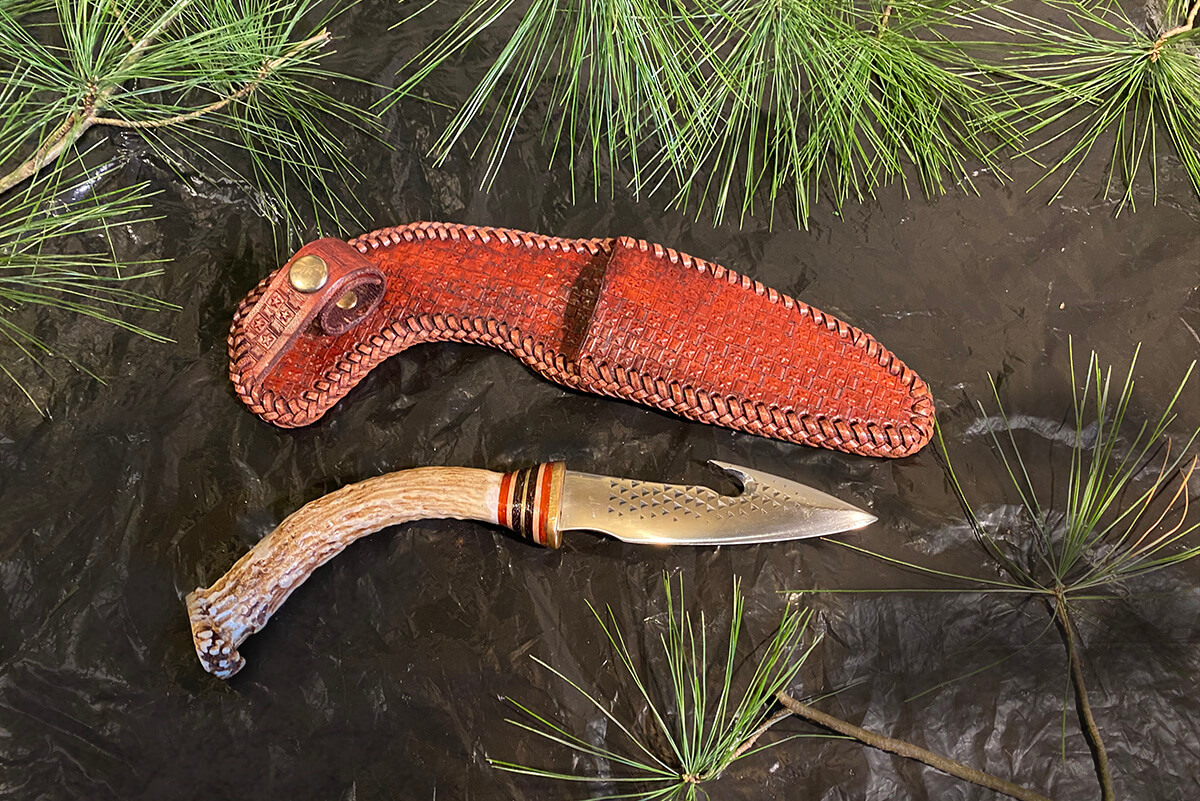 Deer Antler Handle and Farrier Rasp Blade